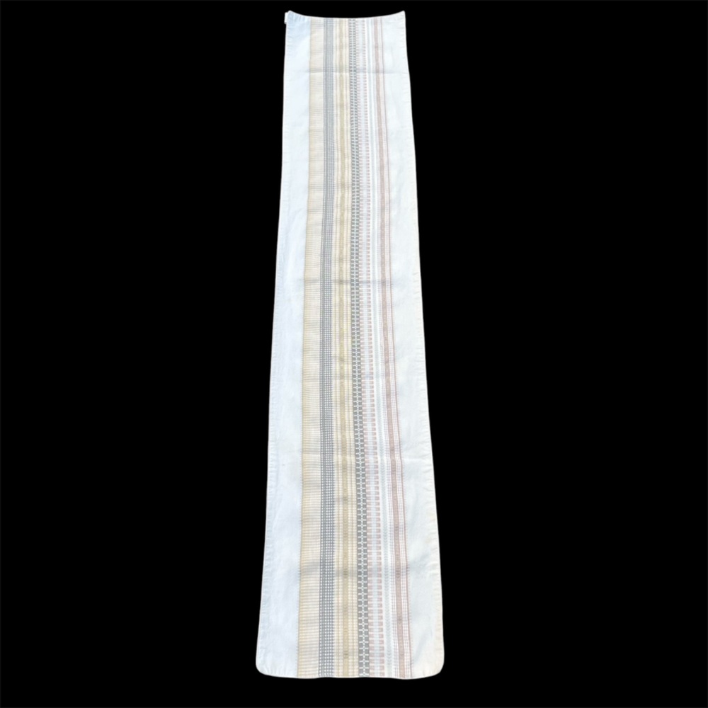 🤍 Reversible & Thick Woven Cotton Table Runner (13.5" x 68")